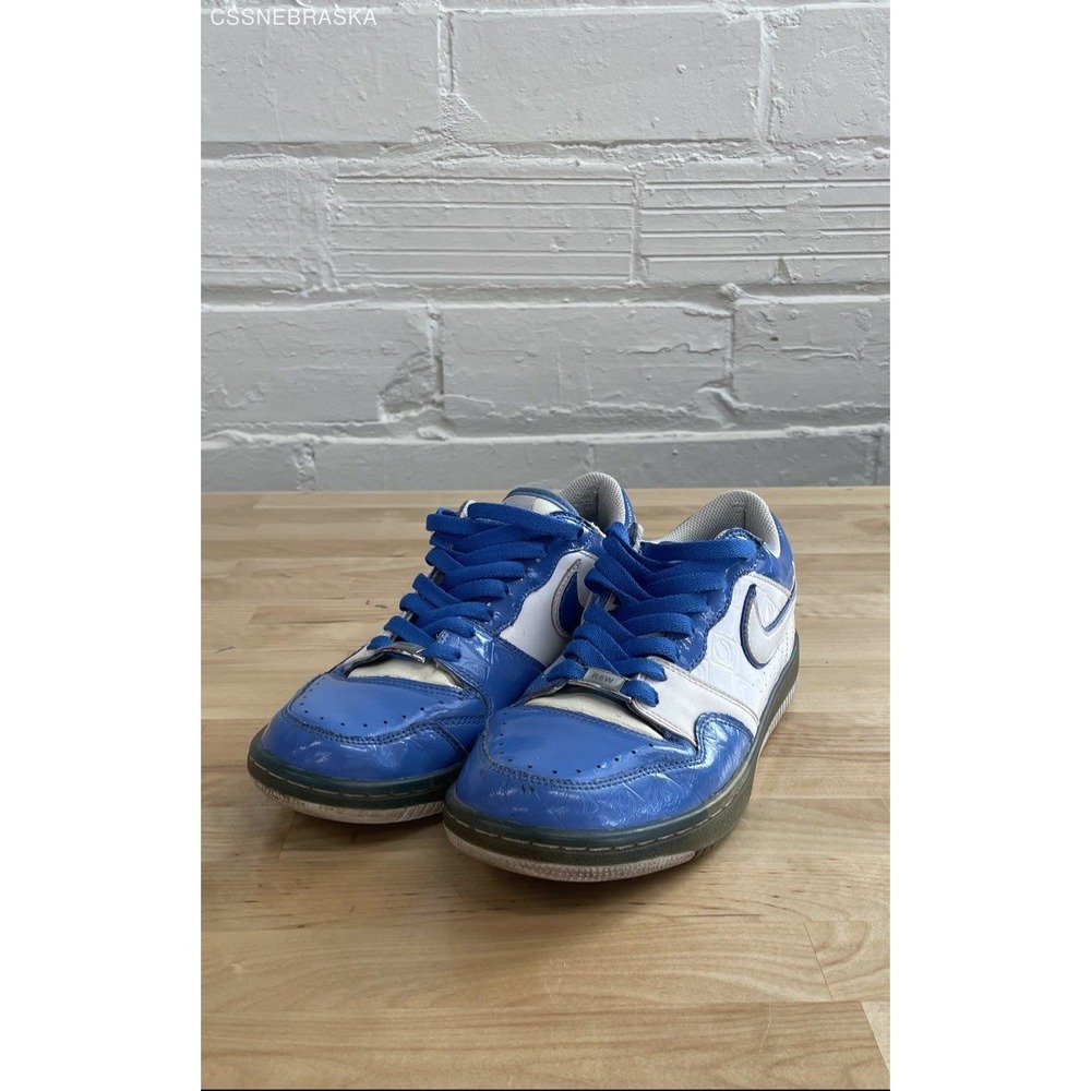 Nike Court Blue Mens Force Low Shoes Premium Ryo the Skywalker 318499-411 Size 8